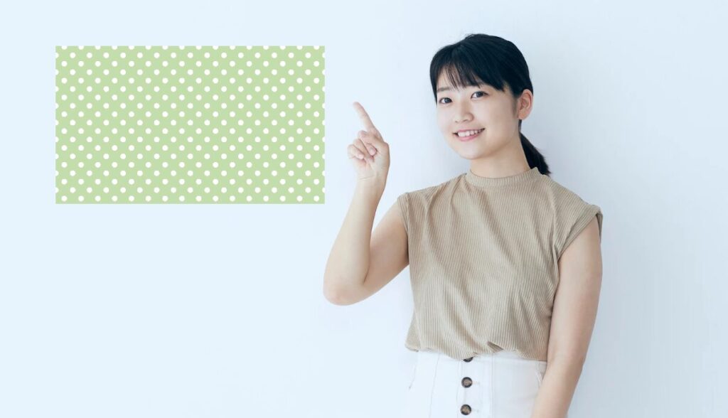 ハイフ 水玉模様