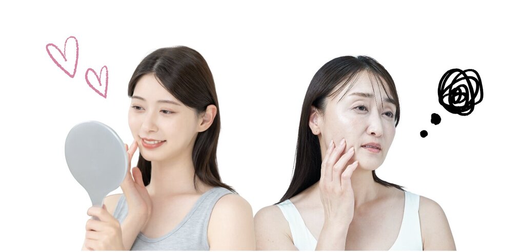 骨切り後の弛み　年齢による肌の「弾力」